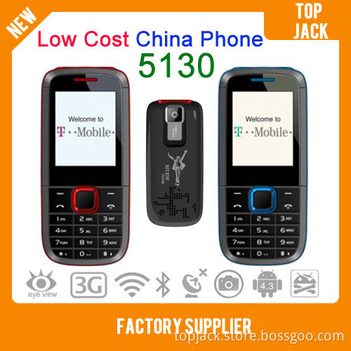 Cheap China Phone 5130 with Multi-Language and Torch Mobile Phone, Dual SIM Dual Standby Cell Phone